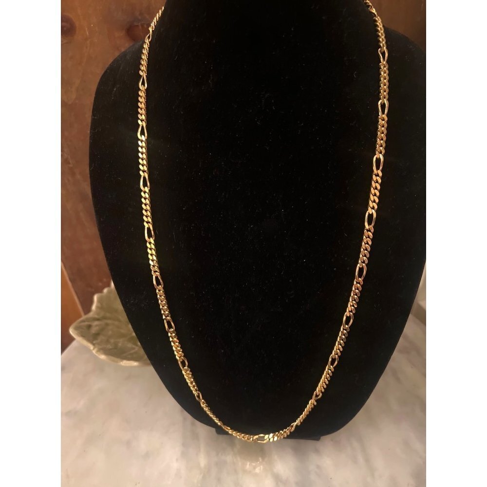 Monet Vintage Chain 18" Yellow Goldtone Rare